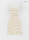 Disella Net Knit Long Sleeveless Top