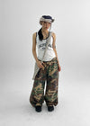 Billo Strap Washed Contrast Bucket Hat