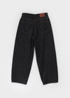 Belding Non-fade Raw Balloon Wide Denim Pants