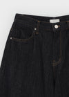 Belding Non-fade Raw Balloon Wide Denim Pants