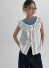 Rolly Two Way Strap Sleeveless Blouse