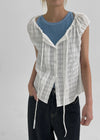 Rolly Two Way Strap Sleeveless Blouse