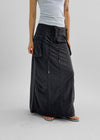 Shokan Nylon Cargo Long Skirt