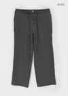 Mohin Button Stripe Strap Pants