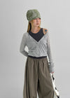 Flat Eyelet Summer Crop Cardigan