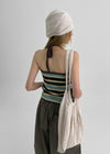 Lorit Stripe Strap Halter Sleeveless