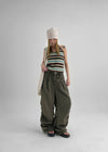 Lorit Stripe Strap Halter Sleeveless
