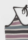 Lorit Stripe Strap Halter Sleeveless