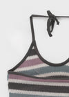 Lorit Stripe Strap Halter Sleeveless