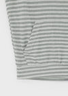 Relta Stripe Backless Halter Hooded Sleeveless