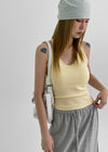 Fruit Basic Halter Sleeveless (built-in Cap)