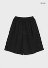 (UNISEX) Canview Nylon Curve Bermuda Banding Pants