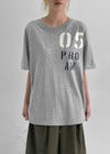 Tolnet Number Loose Fit Short Sleeve T-shirt