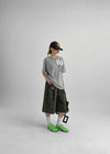 Tolnet Number Loose Fit Short Sleeve T-shirt