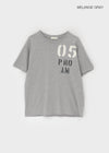 Tolnet Number Loose Fit Short Sleeve T-shirt