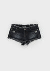 Shavern Cutting Denim Shorts
