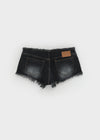 Shavern Cutting Denim Shorts