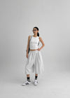 (UNISEX) Yukin Pintuck Bermuda Banding Pants