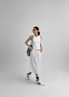 (UNISEX) Yukin Pintuck Bermuda Banding Pants