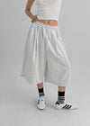 (UNISEX) Yukin Pintuck Bermuda Banding Pants