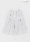 (UNISEX) Yukin Pintuck Bermuda Banding Pants