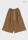 (UNISEX) Yukin Pintuck Bermuda Banding Pants