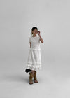 Kyoto Dot Halter Layered Short Sleeve T-shirt