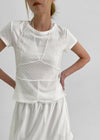 Kyoto Dot Halter Layered Short Sleeve T-shirt