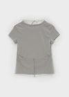 Kyoto Dot Halter Layered Short Sleeve T-shirt