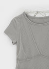 Kyoto Dot Halter Layered Short Sleeve T-shirt