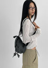 Hooken Check Ribbon Mini Backpack