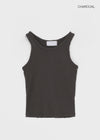 Dotemme Damage Ribbed Sleeveless