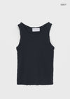 Dotemme Damage Ribbed Sleeveless