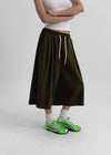 (UNISEX) Yukin Pintuck Bermuda Banding Pants