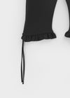 Caning Frill Strap Capri Banding Pants