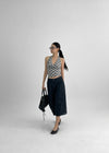Tacoup Dot Halter Sleeveless