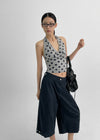 Tacoup Dot Halter Sleeveless