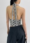 Tacoup Dot Halter Sleeveless