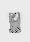 Tacoup Dot Halter Sleeveless