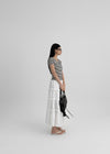 Ouni Nylon Cancan Flare Long Skirt
