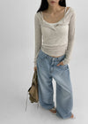 Dickova Wide Denim Pants