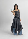 Kiyan Check Sleeveless Long One Piece