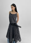 Kiyan Check Sleeveless Long One Piece