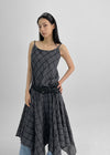 Kiyan Check Sleeveless Long One Piece
