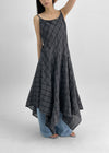 Kiyan Check Sleeveless Long One Piece