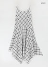 Kiyan Check Sleeveless Long One Piece