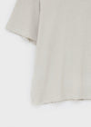 La Blue Linen Off Shoulder Short Sleeve T-shirt