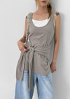 Deotting Layered Strap Long Sleeveless