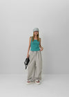 (UNISEX) Showkeng Banding Rivet String Nylon Pants