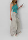 (UNISEX) Showkeng Banding Rivet String Nylon Pants